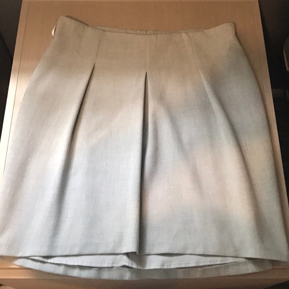 Grey knee length skirt